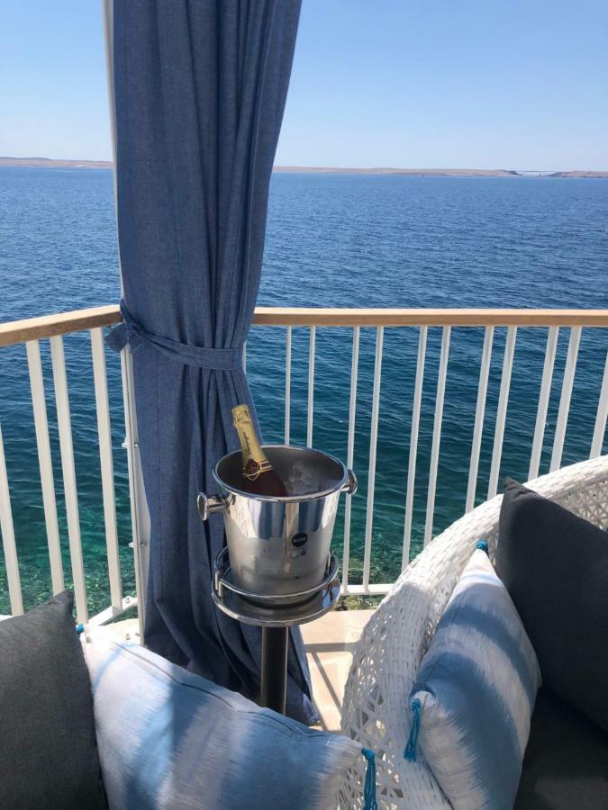 Villa Beline Direct Aan Zee, Verwarmd Zwembad En Sauna Tribanj-Kruscica Exterior foto